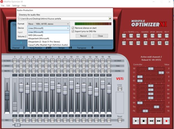 audio production ok  OXI_64 11.3.1.14104 con Windows10 64bit versione 1909.jpg