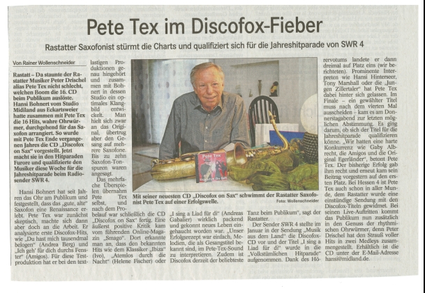 Pete Tex im Discofox-Fieber
